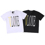 Vlone T Shirt Big V Hip Hop Men And Women Couple T-Shirt Tee