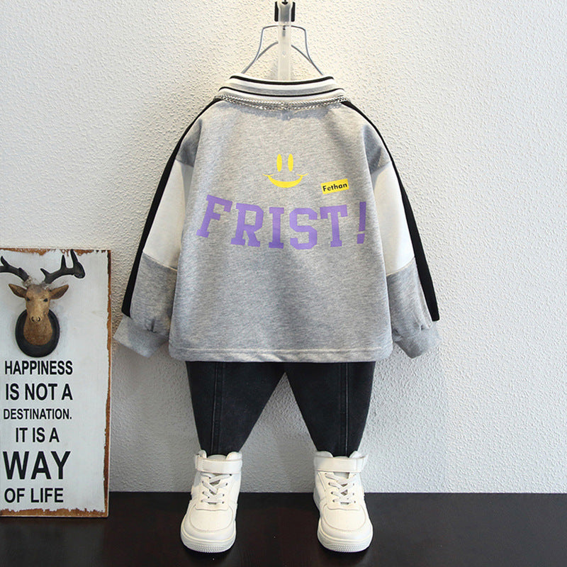 Toddler Boys Sweater Sweater Men's Spring and Autumn Clothing Children's Clothing