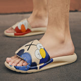 Mens Slide Outdoor Slippers Men'S Sesame Street Sports Platform Sponge Baby Funny Student Plus Size Slippers