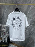 CHH Chrome Hearts T Shirts Cruciate Flower Sanskrit Short Sleeve T-shirt