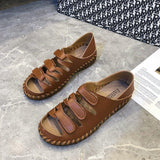 Women Open Toe Sandals Flats Hollowed Leisure Women's Sandals