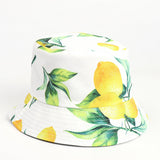 Bucket Hat Fishing Cap Cotton Print Fisherman Hat Flower Fashion Basin Hat for Men and Women Casual Sun Hat