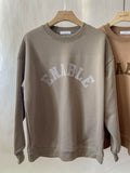 Men Sweatshirts Fleece-Lined Thick round Neck Loose Couple
