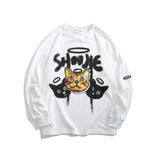 Crew Neck Sweatshirts for Men Men's Autumn Clothing Printed Crew Neck Sweatshirt Loose Casual