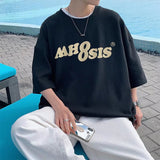 Men T-Shirts Loose Printed Half Sleeve