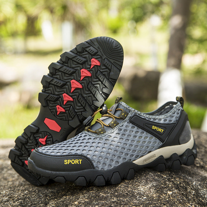 Men Sneakers Men Walking Shoes for Jogging Breathable Lightweight Shoes Male Outdoor Hiking Climbing Sports Casual Breathable Mesh Shoes