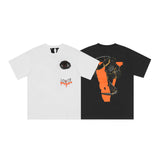 Vlone T Shirt Spring And Summer Large V Printed Loose Shirt