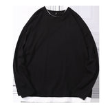 Men's Sweatshirt Spring and Autumn Men's round Neck Solid Color Loose