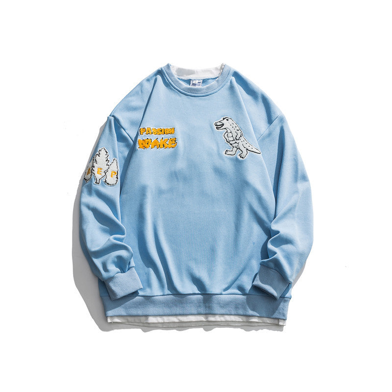 Crew Neck Sweatshirts for Men Men's Autumn Sweater Male and Female Trendy Brand Casual Pullover