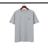 Bathing Ape T Shirt Embroidered Ape Head Short Sleeve Cotton T-shirt