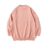 Men Sweater Towel Embroidery Love Sweater Men Street Tide Brand Loose Round Neck Sweater