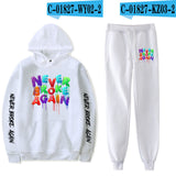 Never Broke Again Hoodie Hoodie Ankle Banded Pants Casual Suit