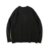 Men Sweater Lamb Pattern Brocade Sweater Men 'S Round Neck Pullover