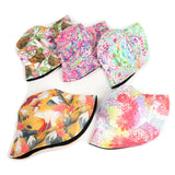 Bucket Hat Fishing Cap Cotton Print Fisherman Hat Printed Colorful Flower Fashion Sun Hat