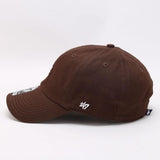 Dodgers and Yankees Baseball Cap Female Summer Embroidered NY Peaked Cap Casual Brown