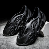 Mens Slide Summer Shoes Men'S Ins Trendy Couple Plus Size 46 Roman Sandals Beach Shoes