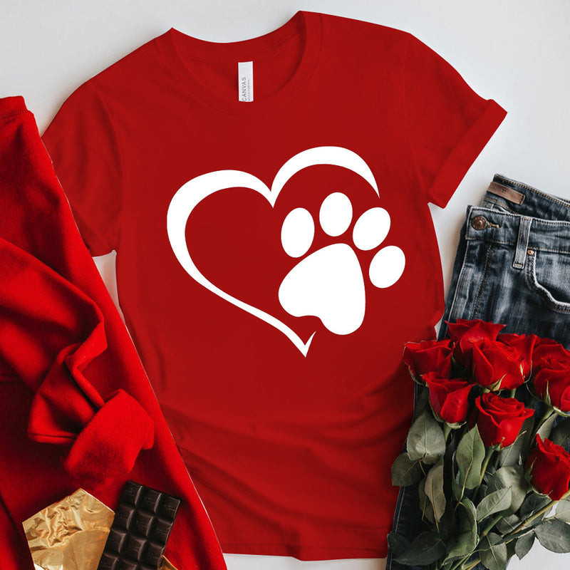 Valentine's Day T Shirt Short Sleeve plus Size T-shirt Printed Casual Top