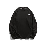Crew Neck Sweatshirts for Men Men's Clothing | Autumn Letter Embroidery Long Sleeve Bottoming Shirt