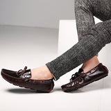 Men's Loafers Relaxedfit Slipon Loafer Men Shoes Men's Shoes Spring Breathable Calf Leather Shoes Men's Casual Shoes