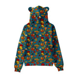 Bearbrick Hoodie Mushroom Element Cat Ears Hooded Sweater Children'S Clothing