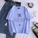 BTS Proof T Shirt Summer Loose Cotton T Top for Women
