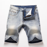 Men Jorts Vintage Embroidery Loose Bermuda Shorts