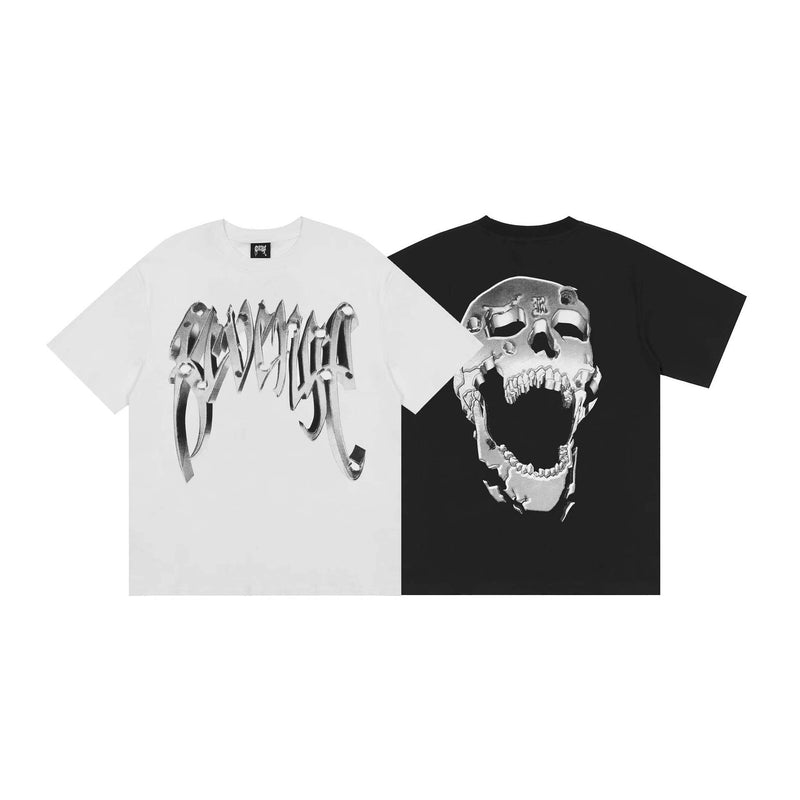 Skull Apparel Avengers Bullet Hole Skull Print Loose