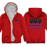 Squid Game Costume round Six Cartoon Printed Thickening Sweatshirt