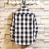 Men Shirts Long Sleeve Shirt Striped Shirt Plaid