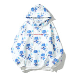 Kanye West Sunday Service Hoodie Autumn And Winter Floral Full Printed Embroidery Brushed Hoodie Couple