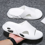 Mens Slide Large Size Summer Fish Mouth Beach Sandals Men'S Slippers