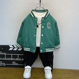 Toddler Boys Jackets Boys' Jacket Spring and Autumn Baseball Uniform