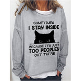 Yes I M Cold Sweatshirts round Neck Sweater Autumn and Winter