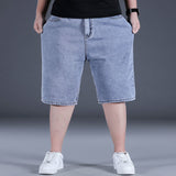 Men Denim Shorts plus Size Denim Shorts Men's Summer Loose Trendy plus Size