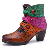 Justin Yellowstone Boots Retro Ethnic Style Retro Women'S Shoes