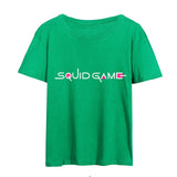 Squid Game Costume Wooden Man Printed Shirt Short Sleeve T-shirt