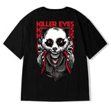 Men T-Shirts Loose Printed round Neck Half Sleeve