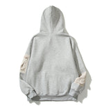 Kanye West Sunday Service Hoodie Autumn And Winter Embroidery Logo Stitching Velvet Padded Hooded Sweatshirt