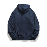 Men Hoodie Sport Cardigan Sweater Autumn and Winter Solid Color Embroidery