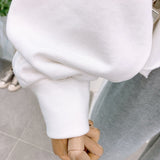 Anime Hoddies Long-Sleeved T-shirt Women's Funny Donald Duck Loose round Neck Sweater