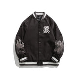 Man Fall Outfis Autumn Vintage Embroidered Baseball Uniform Coat Men All-Matching Jacket