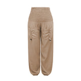 Coachella Music Festival Outfits Women's Casual Loose Bloomers Sports Trousers