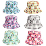 Bucket Hat Fishing Cap Cotton Print Fisherman Hat Summer Sun Hat