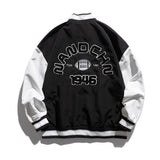 Man Fall Outfis Embroidered Baseball Uniform Coat Loose Couple Casual Jacket