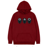 Squid Game Costume Pattern Print Hooded Couple Sweater
