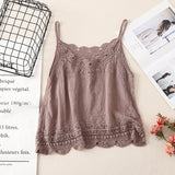 Coachella Music Festival Outfits Hollow Lace Camisole Women's Summer