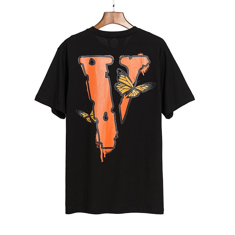 Vlone Spring And Summer Letters Men'S And Women'S Round Neck Short Sleeve Tshirt