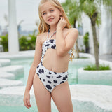 Children Swimsuit Children's Halter Midriff Outfit One-Piece Bikini Swimsuit Female