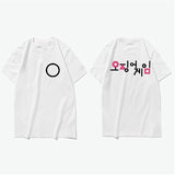 Squid Game Costume Casual Printed Men's and Women's Short Sleeve T-shirt
