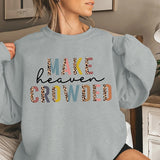 Merry and Bright Sweatshirts round Neck Long Sleeve Sweater Dazzling Color Letters Printed